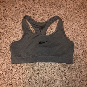 Gray Nike Sports Bra